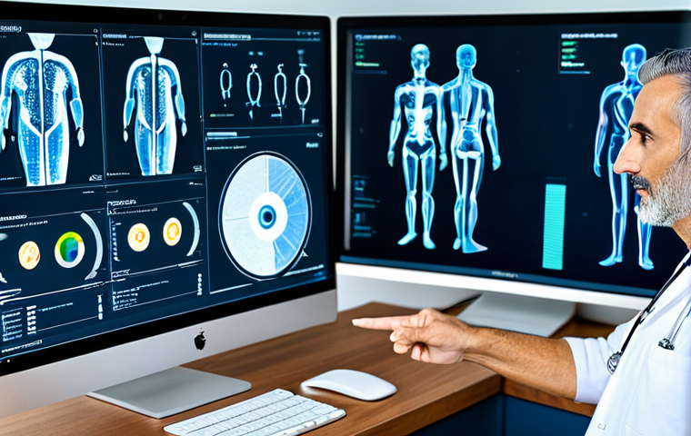 탈중앙화 의료기록의 사회적 가치 - Patient accessing medical records on a tablet**

"A patient in Portugal, smiling and relaxed, sittin...