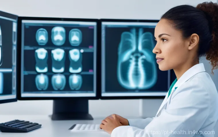 환자 데이터 활용의 사회적 책임 - **Prompt:** A wide, expansive view of a futuristic, interconnected urban healthcare ecosystem. Sleek...