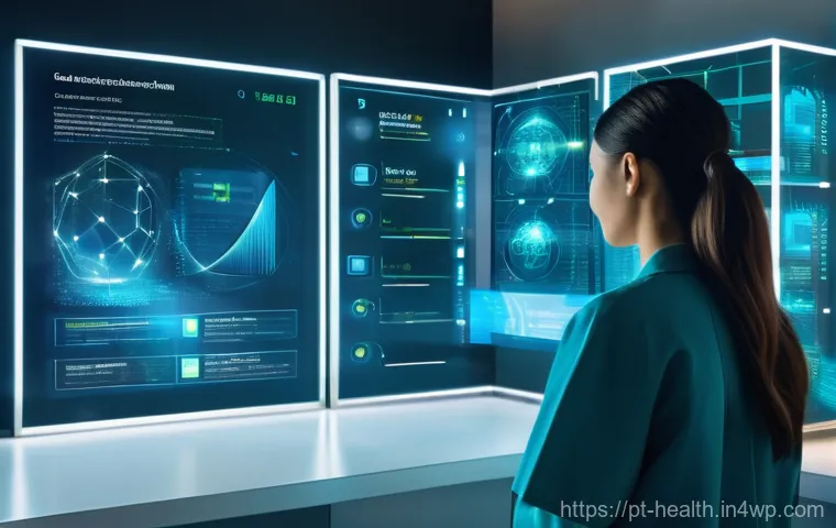 환자 데이터 보호를 위한 혁신적 접근 - **Image Prompt: Blockchain and Patient Empowerment in Healthcare**
"A confident and engaged adul...